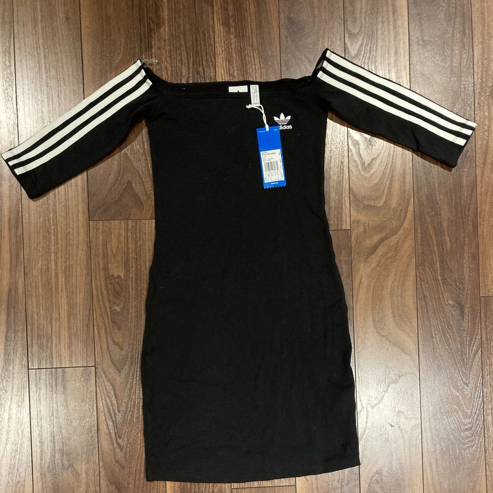 Adidas Black Shoulder Dress ED7521